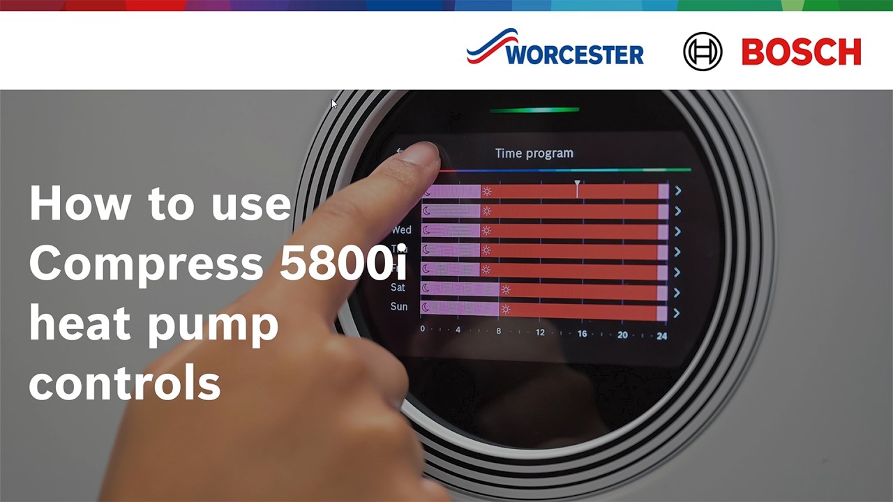 How to use your Compress 5800i AW heat pump controls | Worcester Bosch