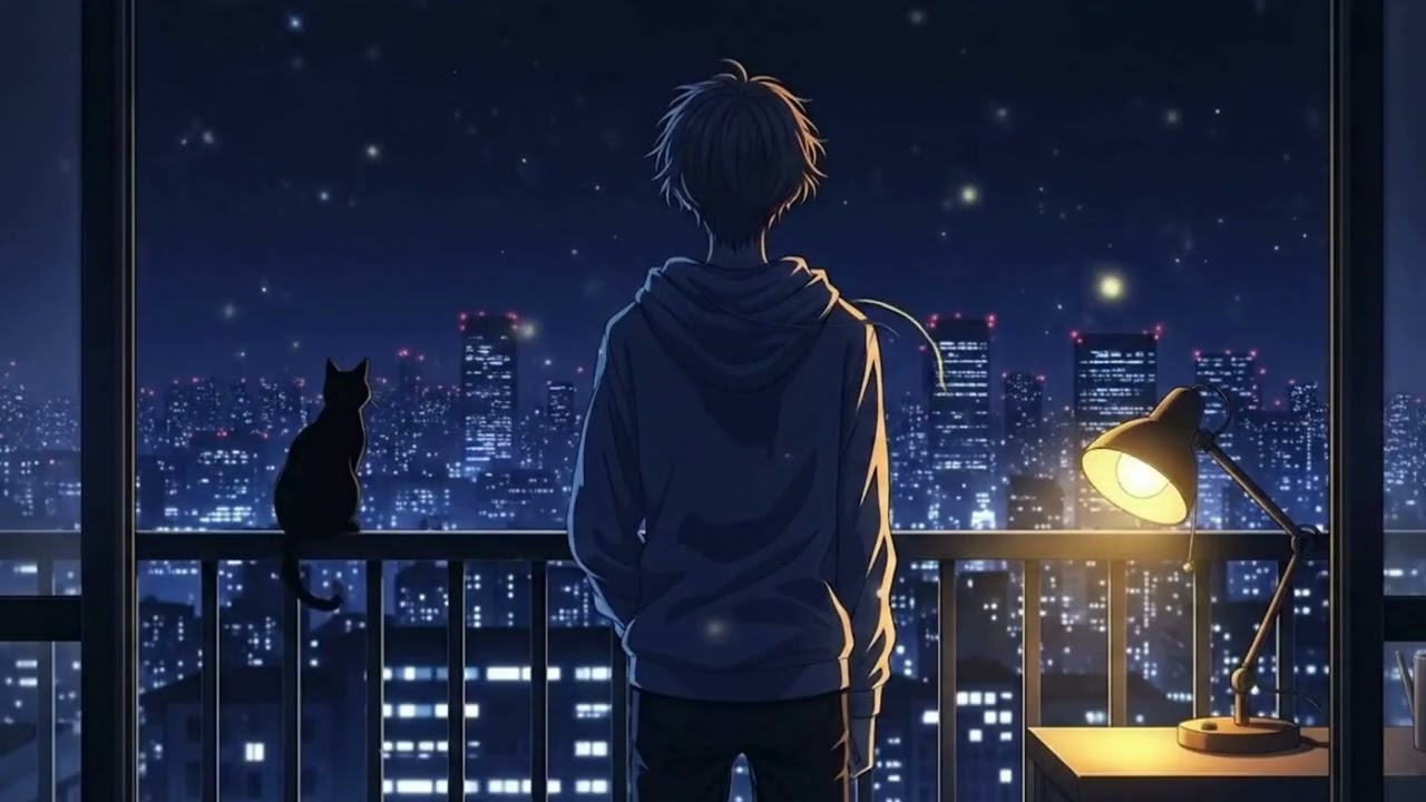 3AM Lofi Study Beats – 深夜の作業用BGM | Calm Night Balcony Vibes