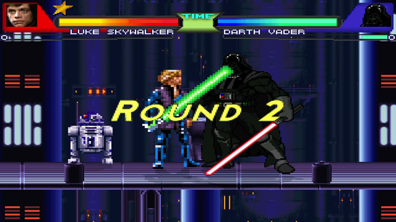 NICK54222 MUGEN: Luke Skywalker VS Darth Vader