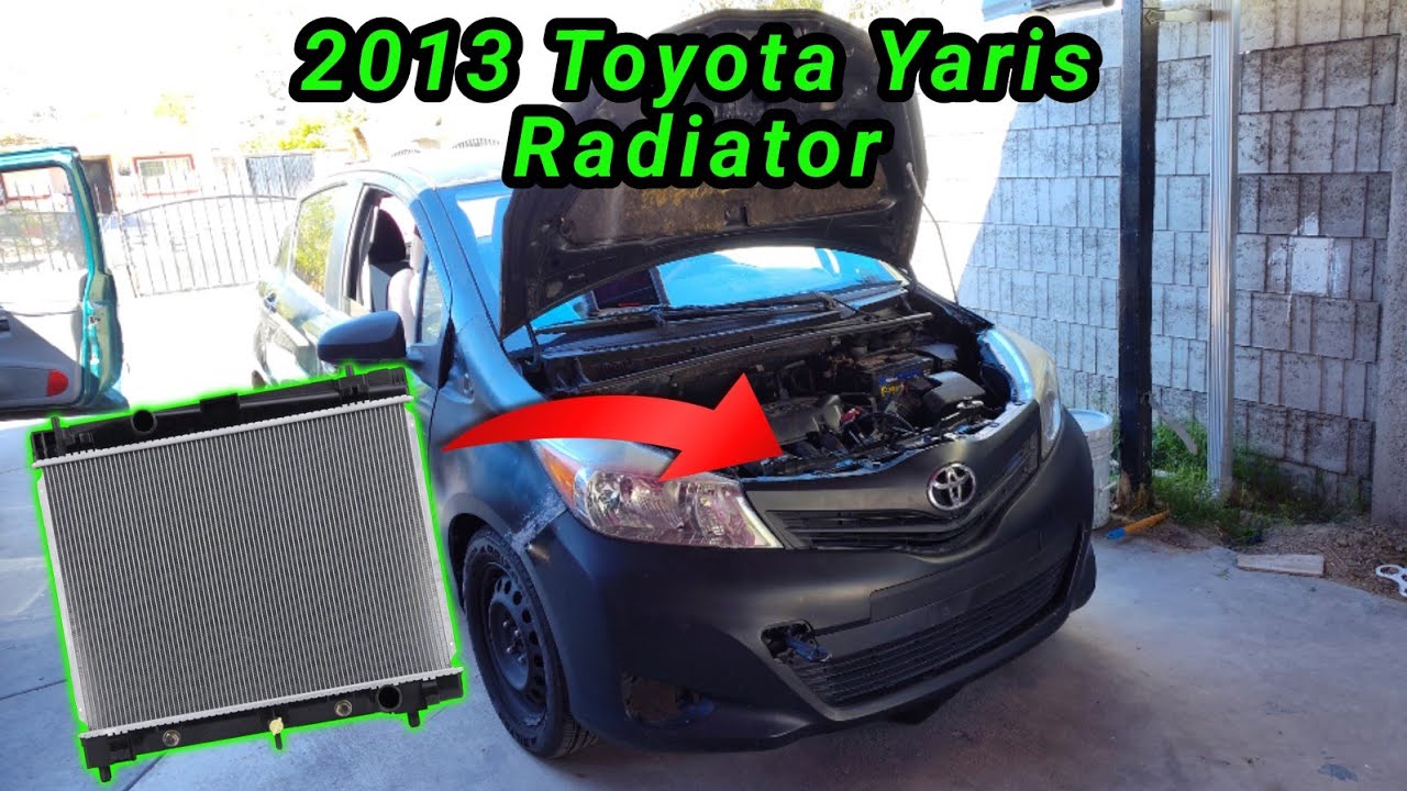 2013 Toyota Yaris 1.8 Cómo cambiar el radiador ( How to change the radiator )