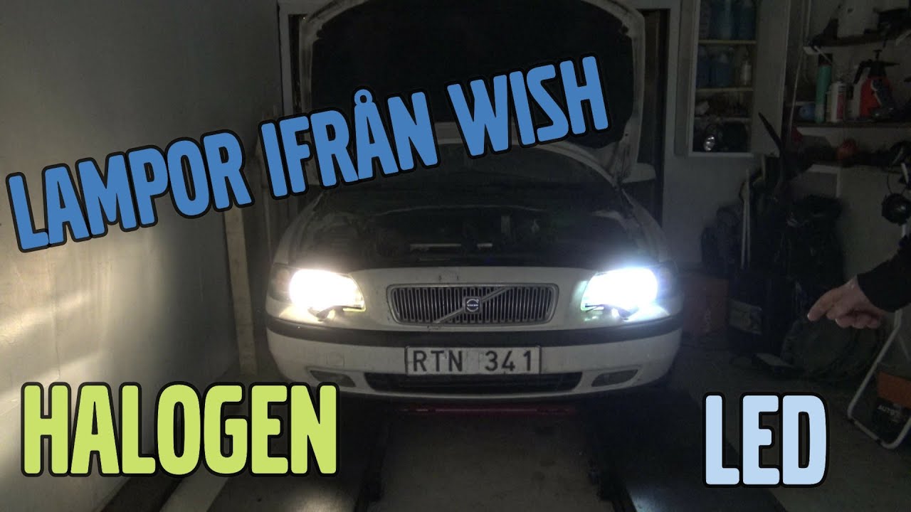 VLOGG #4 LED halvljus test på Råttan (Volvo V70)