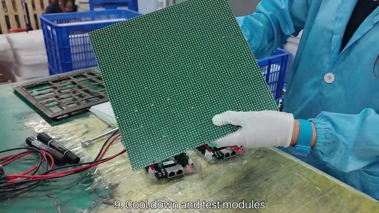 LED Module Production Process Revealed | Full Display From PCB to Finished Modules