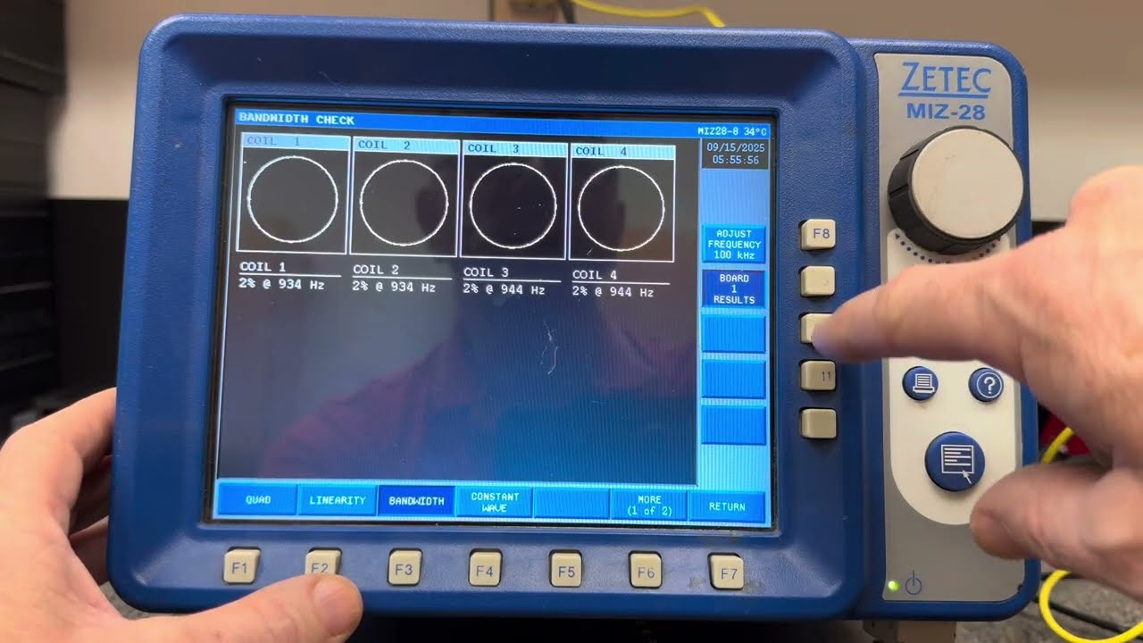 Zetec Miz-28 Eddy Current Test Instrument for surface and tubing inspections.