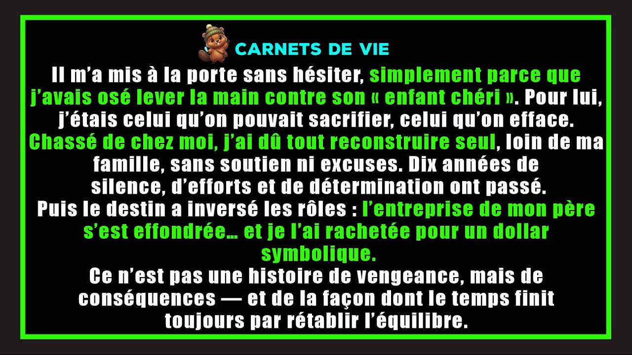 Il m’a chassé pour son « enfant chéri » — 10 ans plus tard, j’ai racheté son entreprise pour 1 $