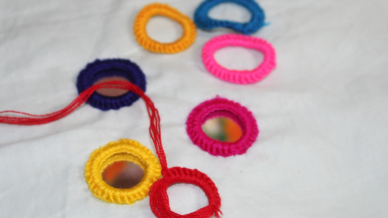 Hand Embroidery Designs | Mirror work | Stitch and Flower-116