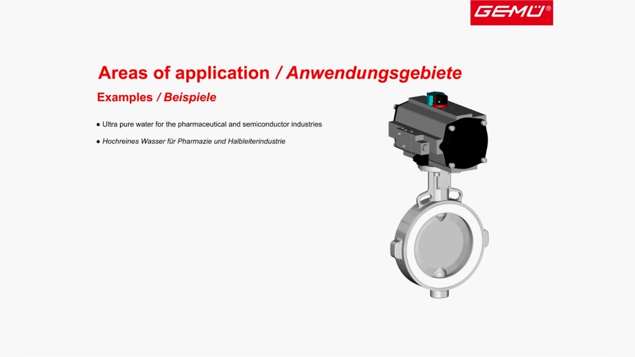 GEM&Uuml; 490: Butterfly valve for controlling corrosive media