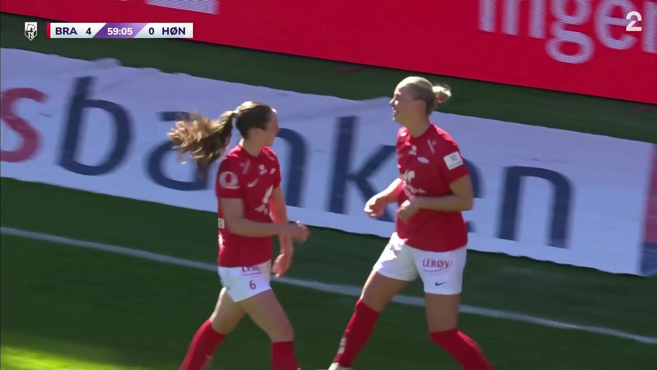 Brann 6 - 0 H&oslash;nefoss  - H&oslash;ydepunkter