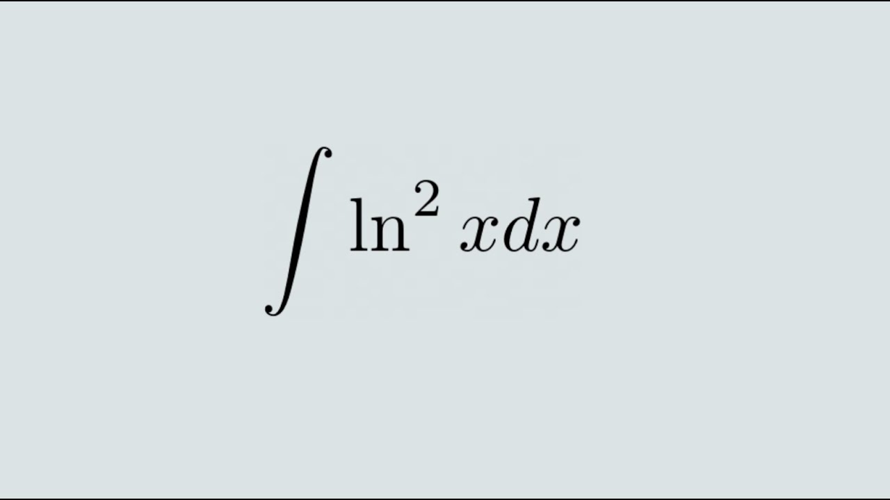 całka (lnx)^2dx (przez części)