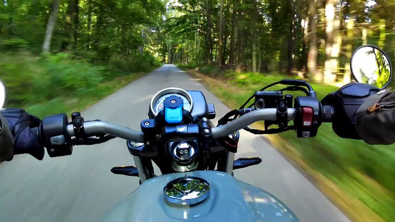 HONDA GB350S - forest drive POV - Koprivnica Croatia