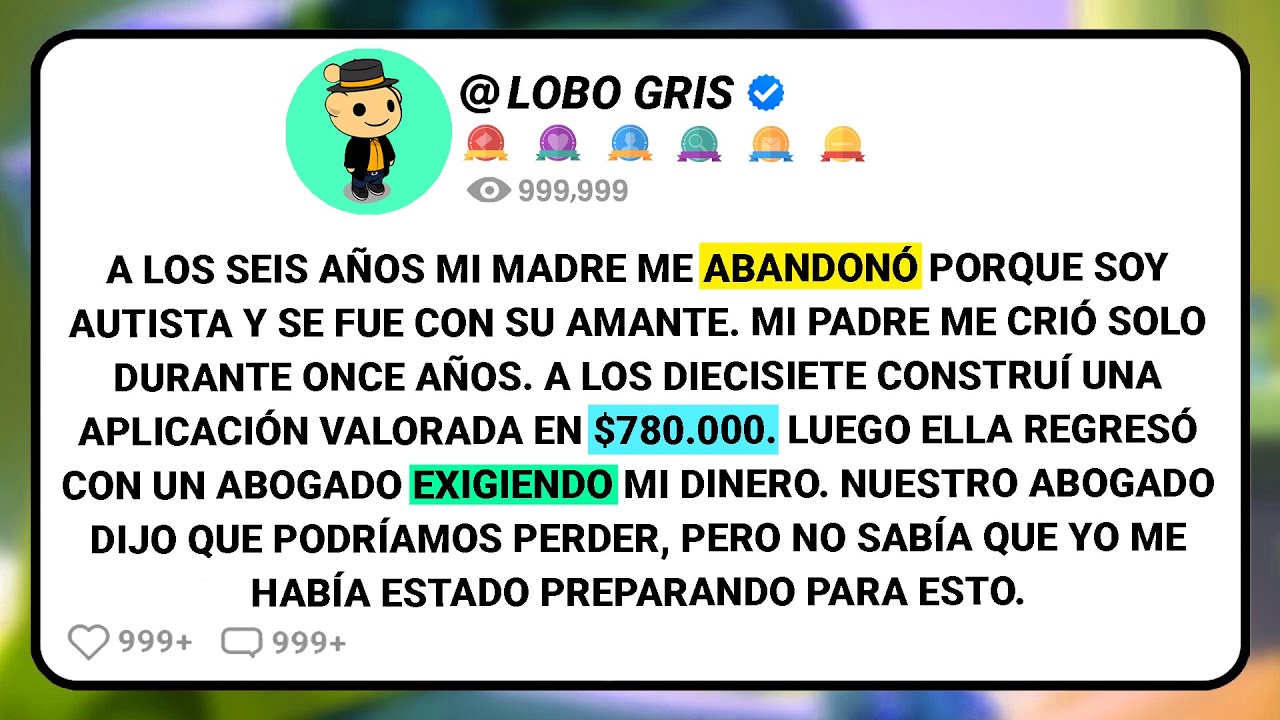 A Los Seis Años Mi Madre Me Abandonó Porque Soy Autista Y Se Fue Con Su Amante. Mi Padre Me Crió....