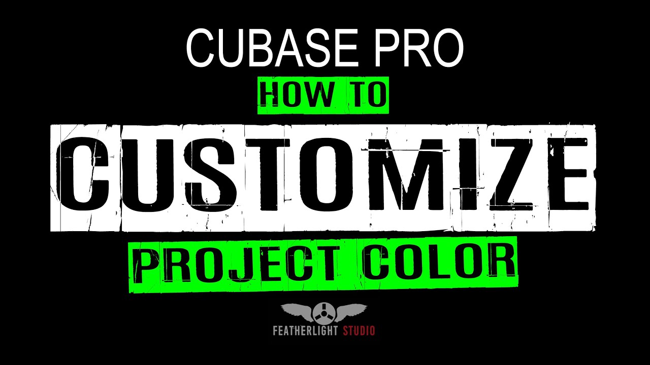 LEARN CUBASE - 17. CUSTOMIZE PROJECT COLORS