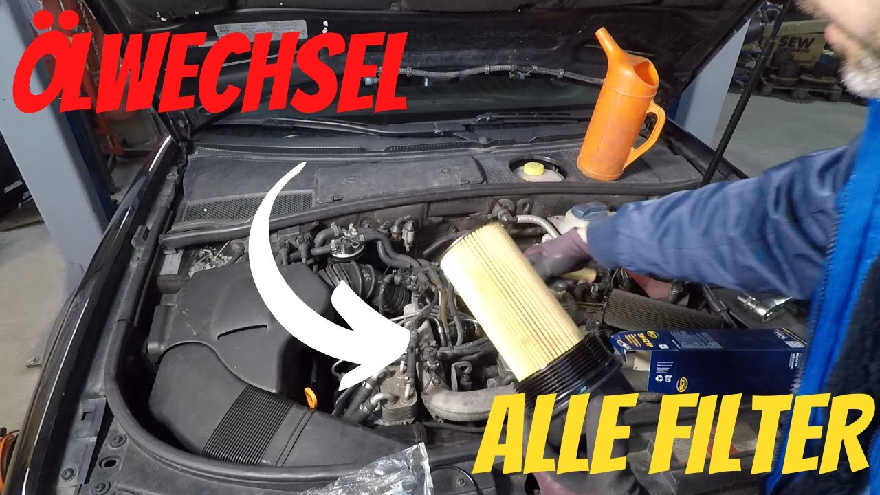 Audi A6 / VW Passat 2.5 TDI -🔧Motoröl und alle Filter wechseln II Change engine oil and all filters🔧