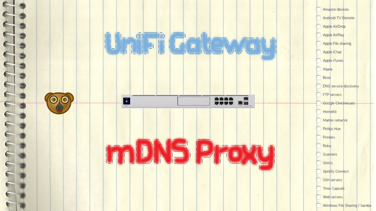 Ubiquiti UniFi Gateway &mdash; прокси-сервер mDNS
