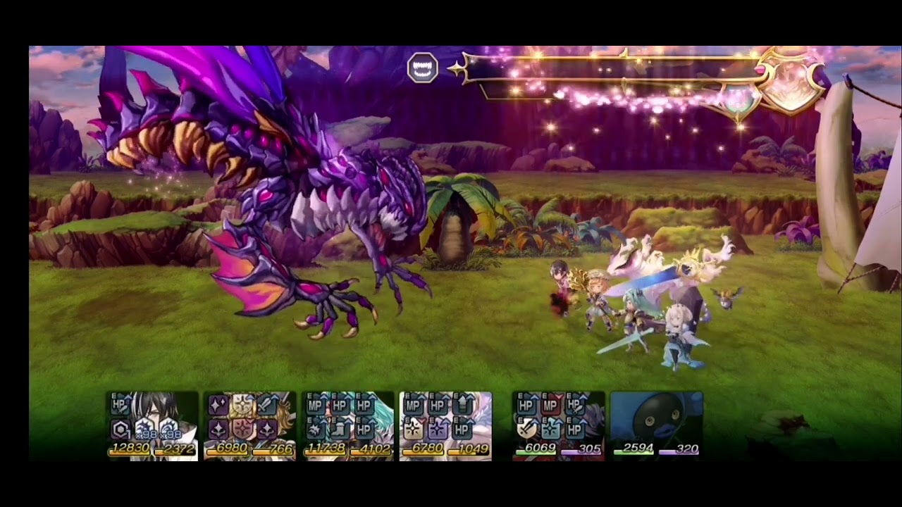 Another Eden - Death Eater Lindwyrm (2nd battle) (Except Yakumo doesn't care about game mechanics)
