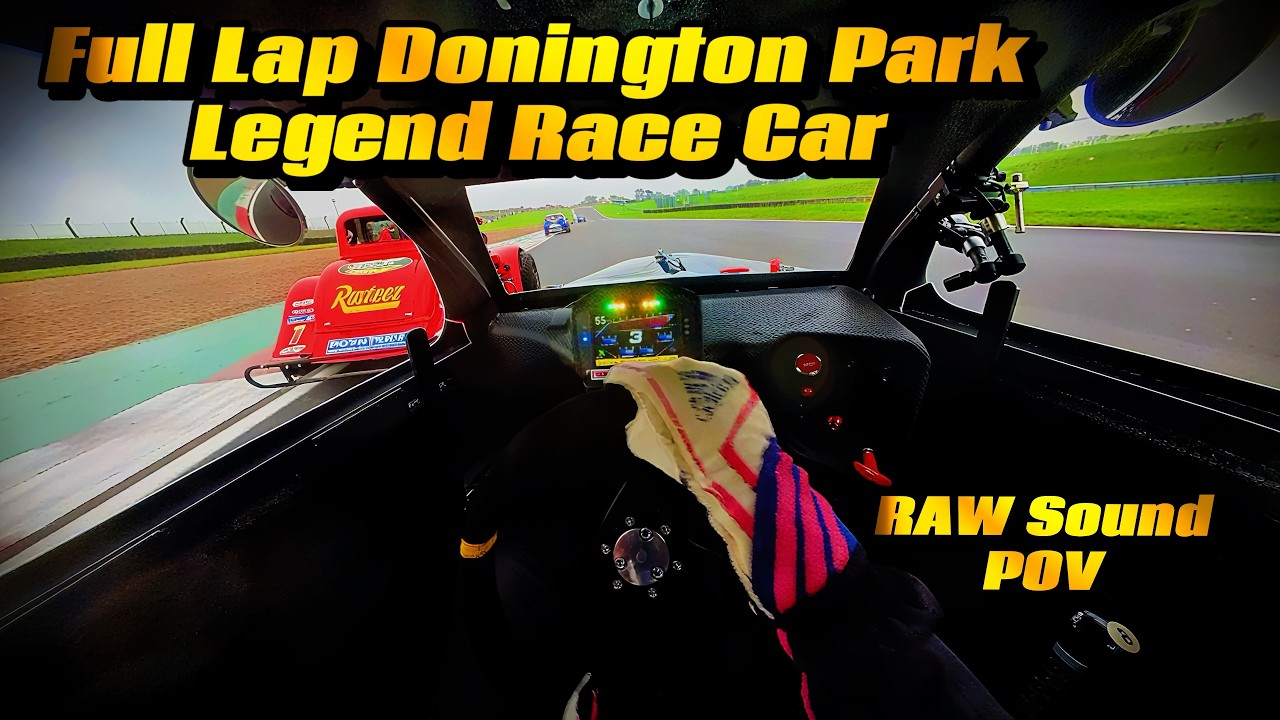 Legend Race Car Testing In The Wet At Donington Park POV