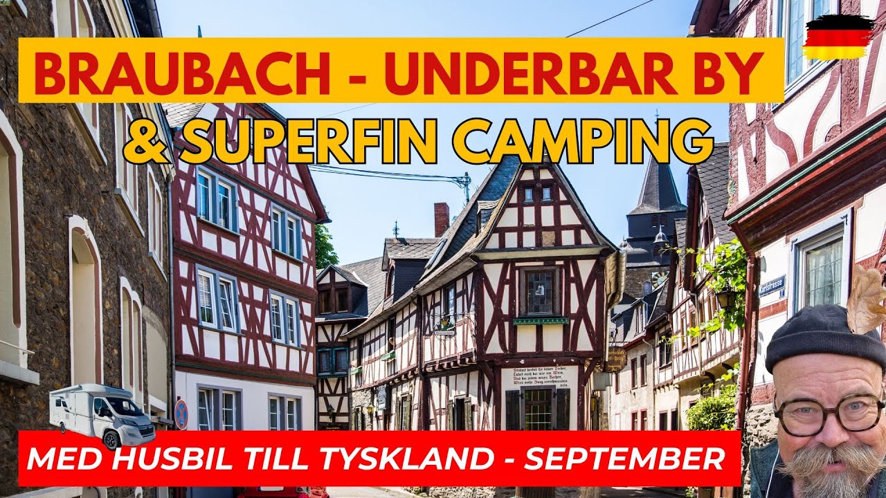 Underbar liten by nära Koblenz,  direkt vid Rhen, 20 km från Mosel: Braubach - med underbar camping!