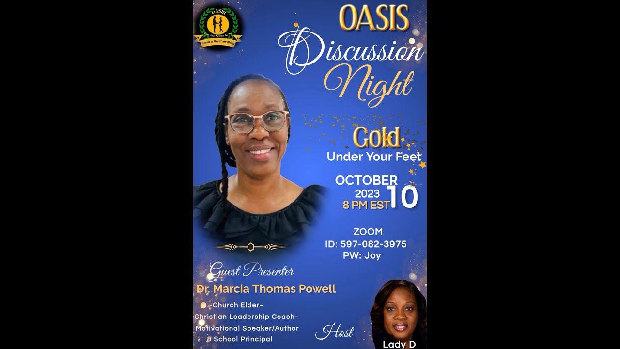 Oasis Discussion Night, 