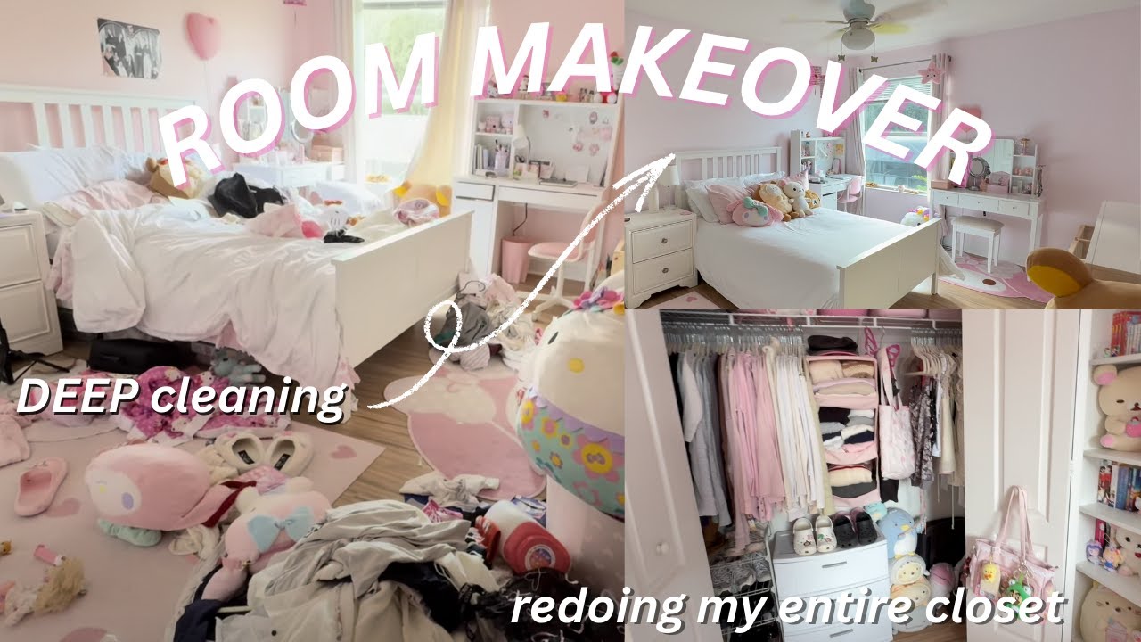 ROOM MAKEOVER 2026 ~ deep cleaning, painting, reorganizing 🩷🍈