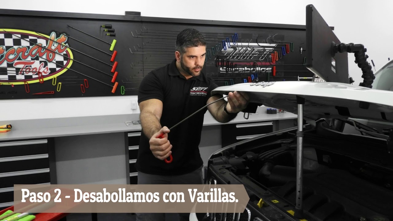 PDR - SACABOLLOS - REPARACION DE CAPOT JEEP RENEGADE = DESABOLLADO
