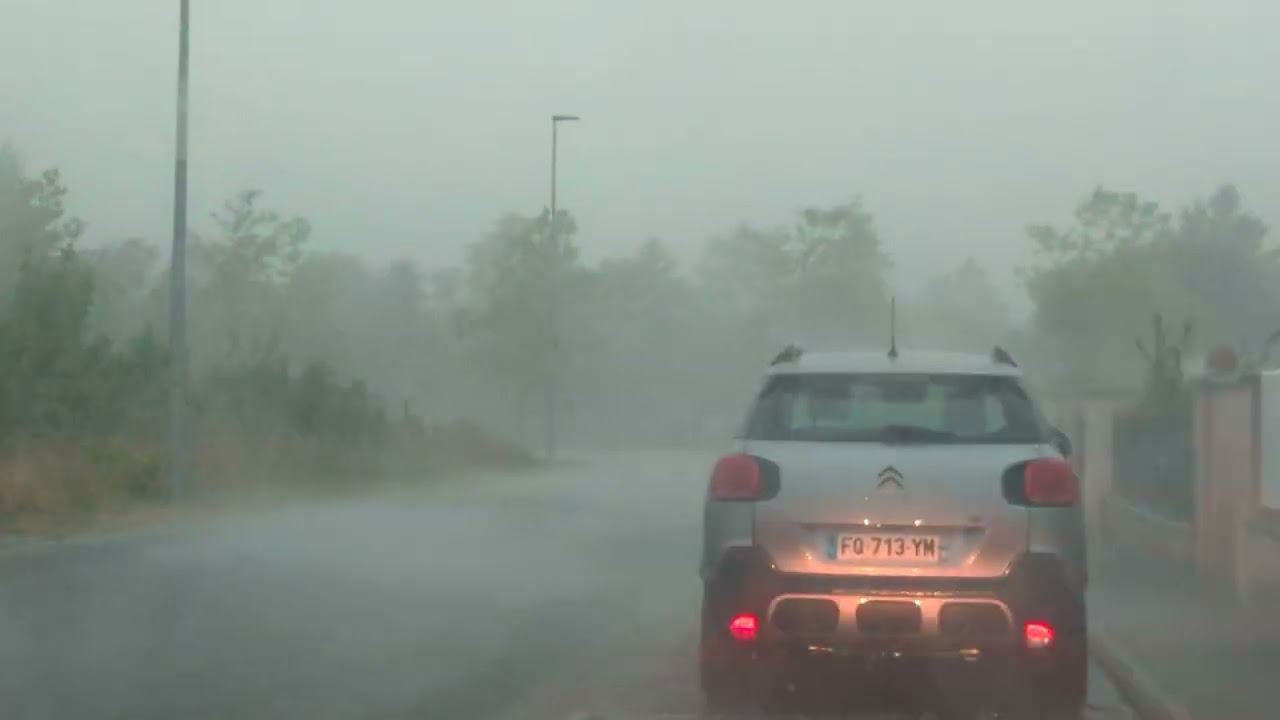 Orage violent à Troyes (France) le 29 juin 2024