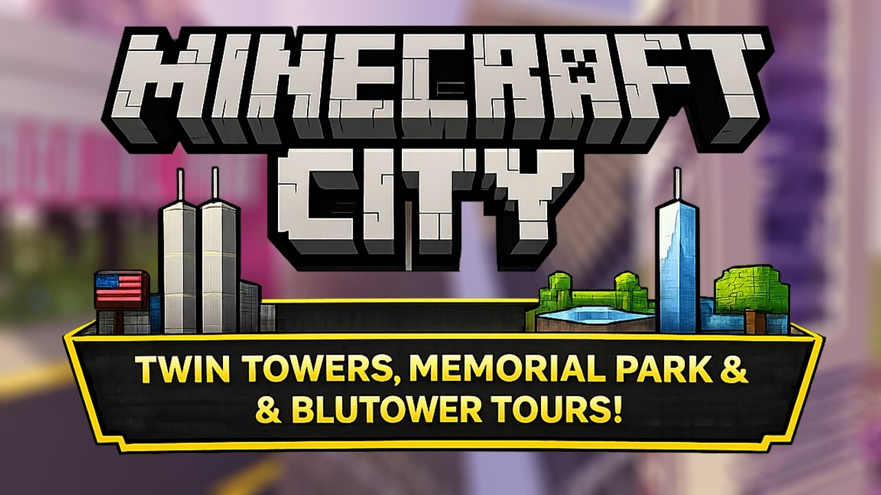 Building My Ultimate Minecraft City – Ep. 1 | Twin Towers & Memorial Park Tour