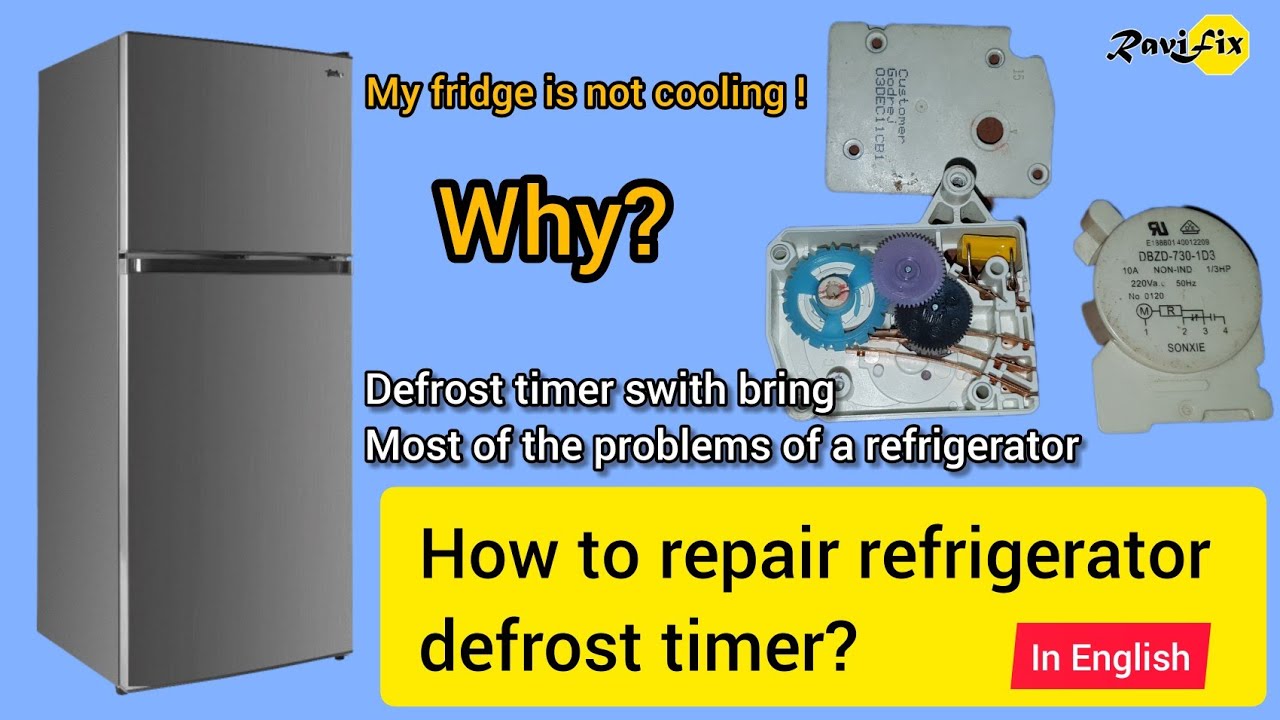 Fridge is not Cooling? How to repair a Refrigerator Defrost timer DIY.
