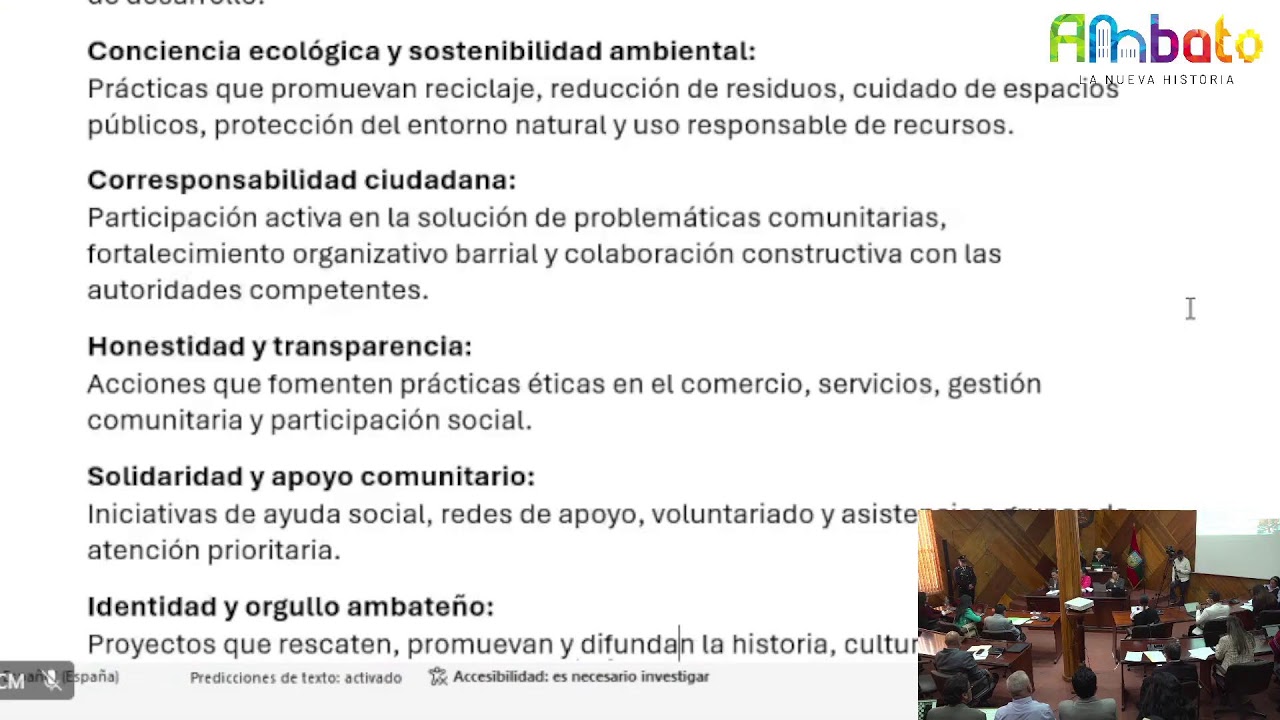 Sesión Ordinaria de Concejo Municipal