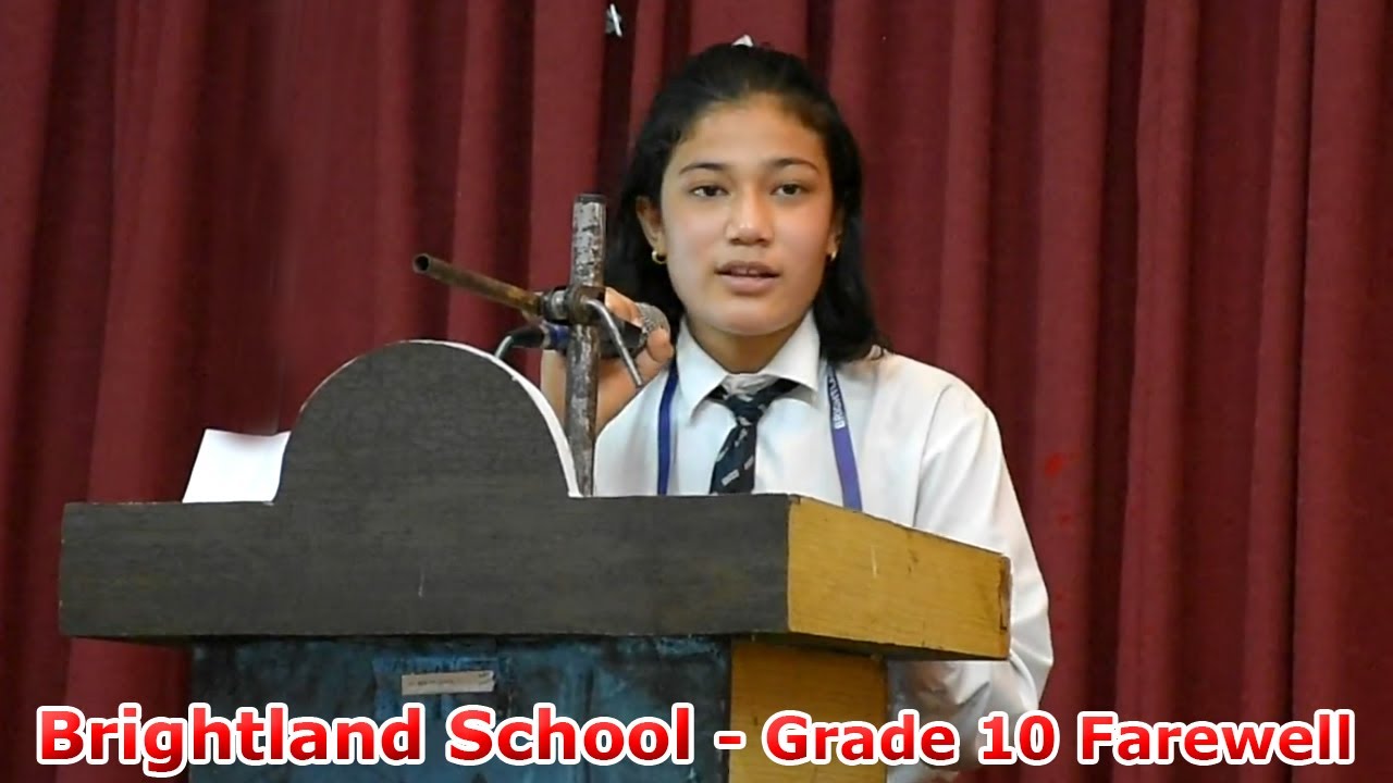 Brightland School Nepalgunj - Farewell to Grade 10