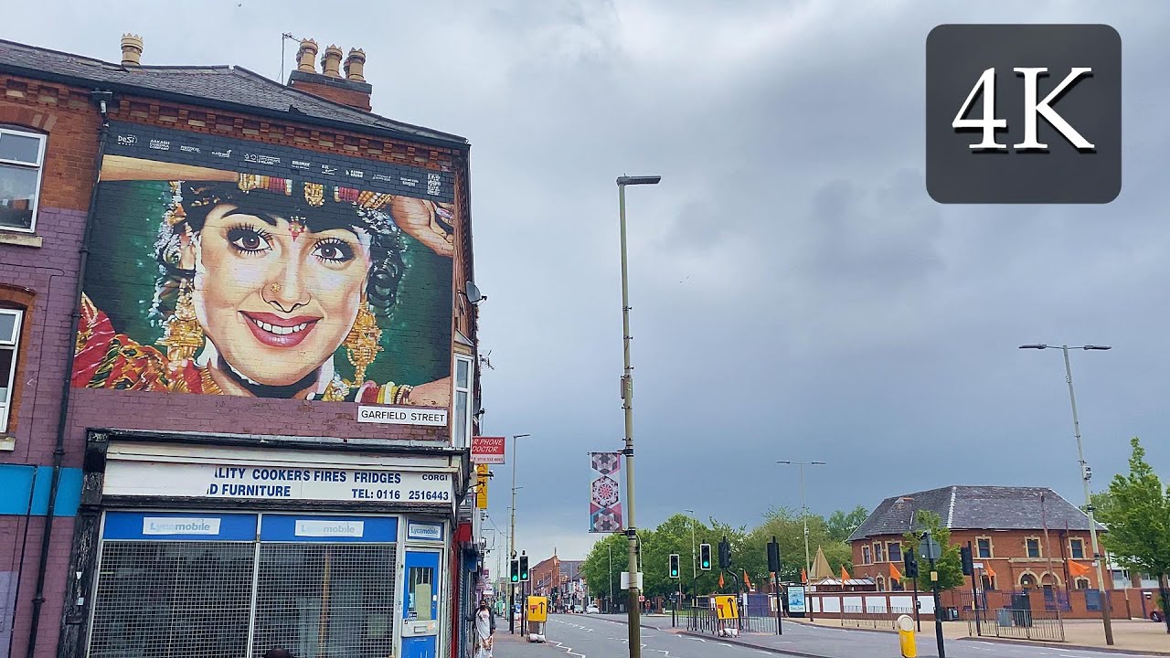4K UHD | LITTLE INDIA 🇮🇳  (LEICESTER - UK 🇬🇧) | Walking On Belgrave Road 2021 Indian Community