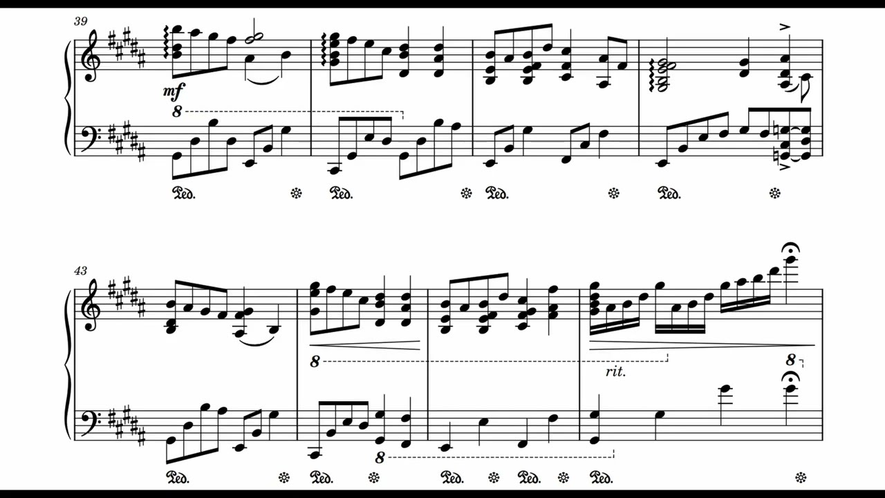 Dragonsong by Nobuo Oematsu | Transcription for Solo Piano