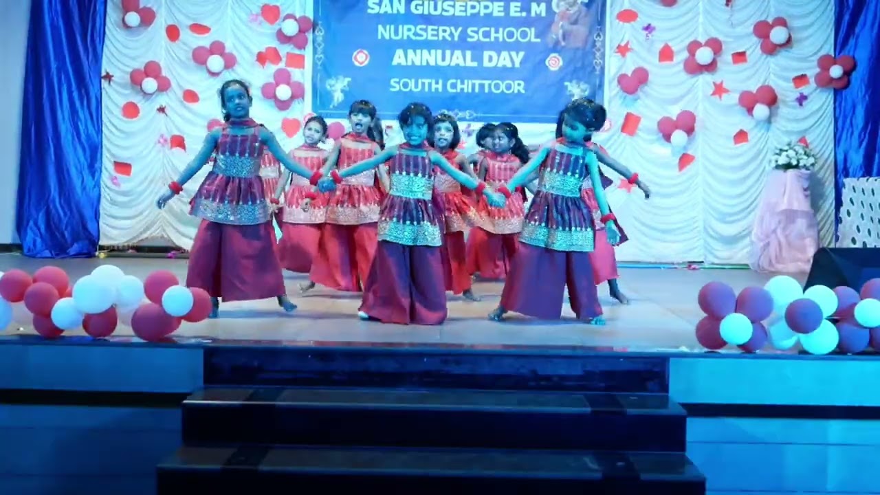Annual day celebration l Group Dance l San Giuseppe English medium school south chittoor 