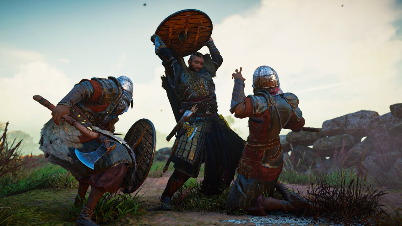 Assassin's Creed Valhalla - Stealth Kill and Brutal Combat Gameplay