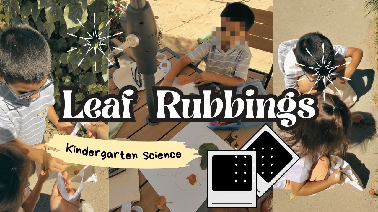 Leaf Rubbings | The Good and the Beautiful Science Fields and Flowers Kindergarten Activities
