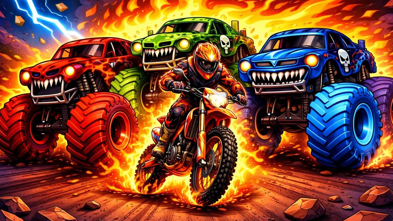 Monster Jam Madness: Epic Monster Truck Racing & High-Speed Stunts on Forest Hill Track!