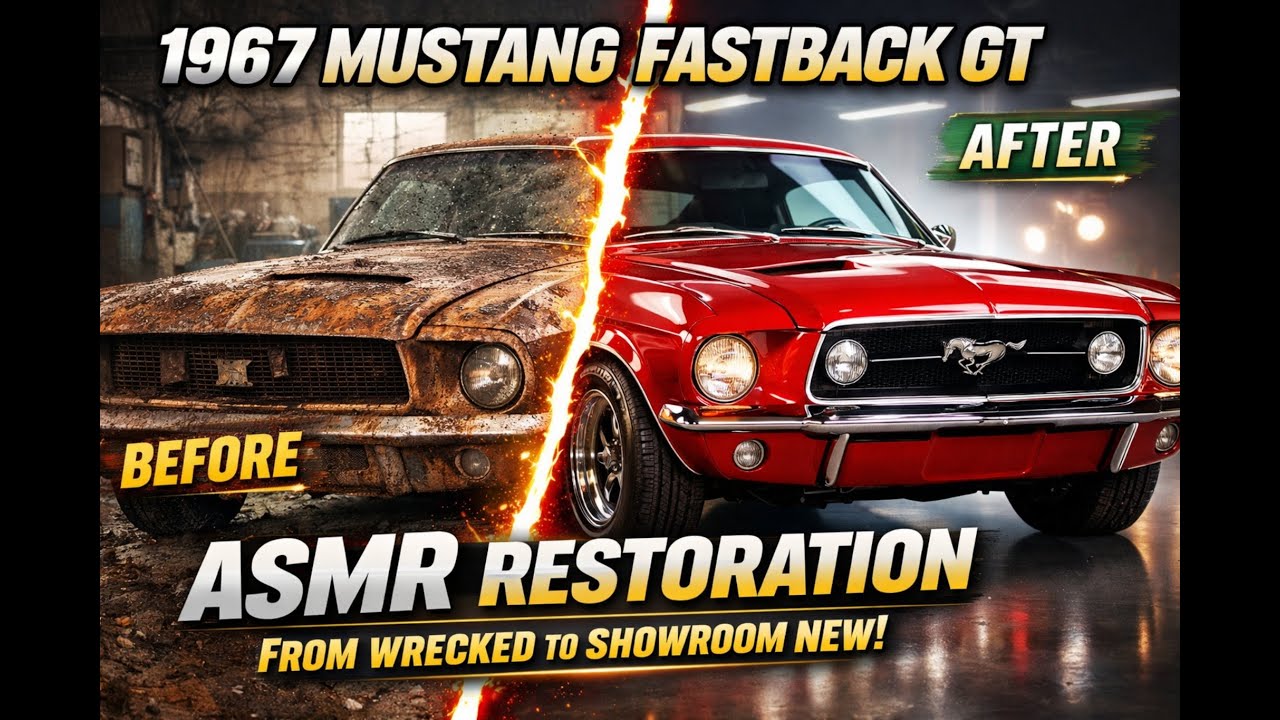 They Left This 1967 Mustang to Rot… Watch the ASMR Full Rebuild Transformation