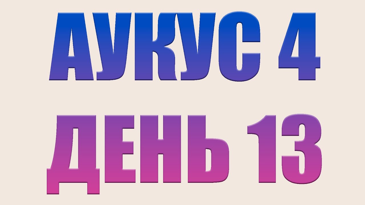 АУКУС 4 ДЕНЬ 13 2025