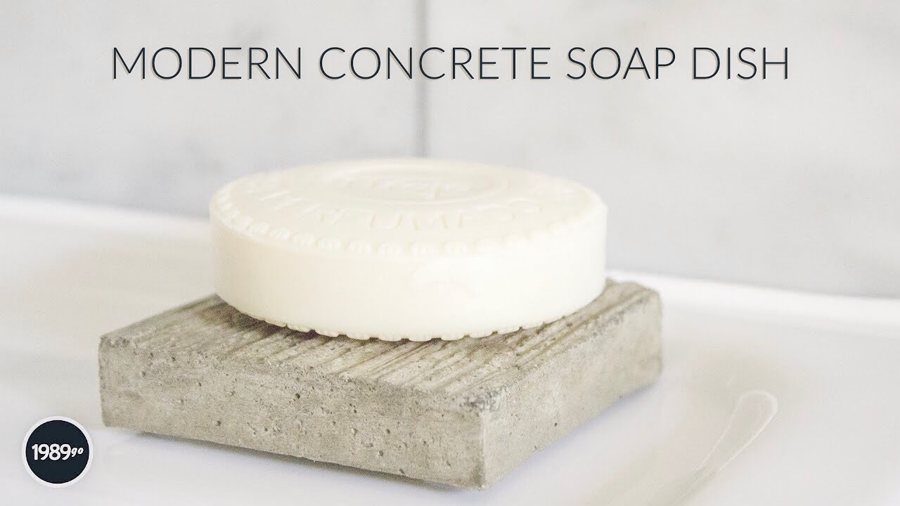 Modern Concrete Soap Dish DIY
