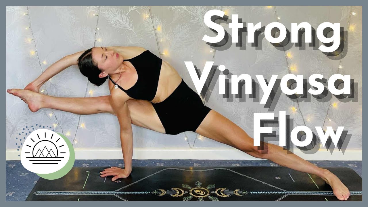 60 Min Strong Vinyasa Flow | Advanced Options | Compass and Crow Variations | Side Body