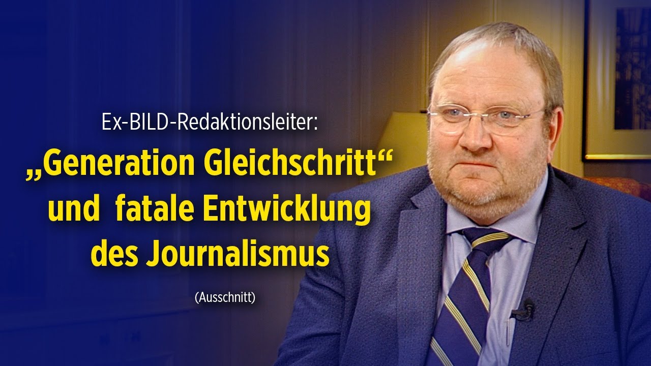 Ex-BILD-Redaktionsleiter: &bdquo;Generation Gleichschritt&ldquo; und fatale Entwicklung des Journalismus [Clip]