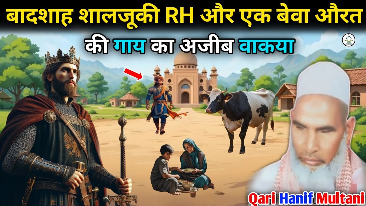 एक बादशाह और बेवा औरत की गाय का अजीब वाक्या। Qari Hanif Multani ki takrir। MD rukana Mewati। 