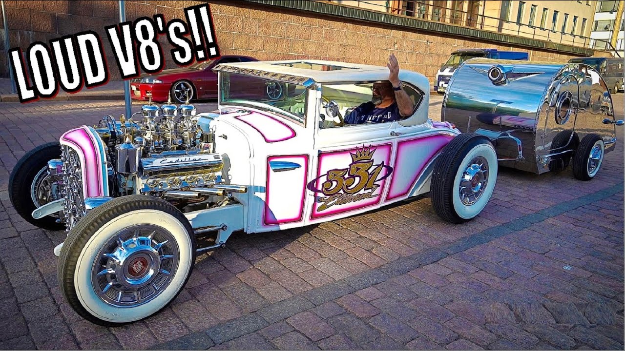 Amazing American Muscle Cars Meet!! |LOUD V8 STARTUPS!|