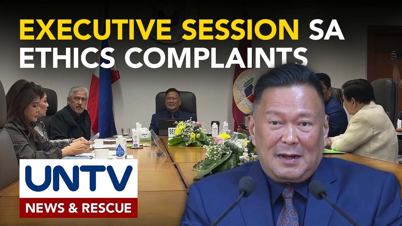 Pagdinig ng ethics complaints sa Senado, isinagawa sa pamamagitan ng executive session
