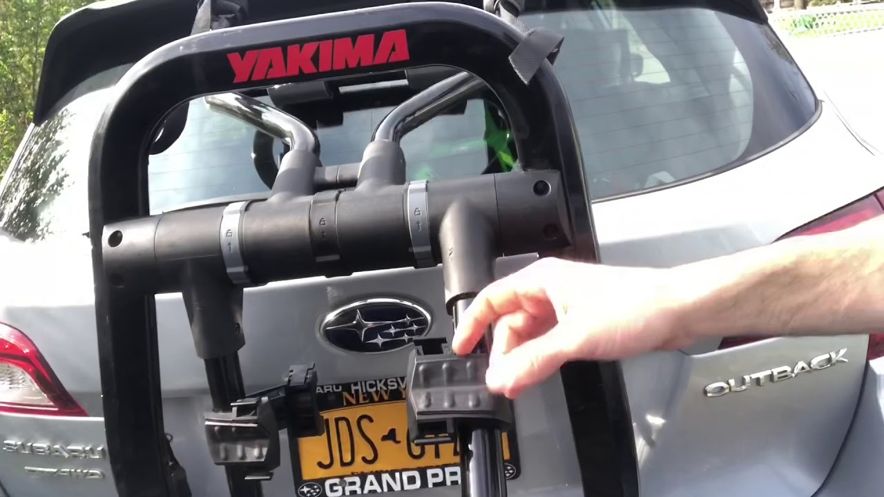 Bike rack install * WARNING* YAKIMA trunk rack on Subaru Outback