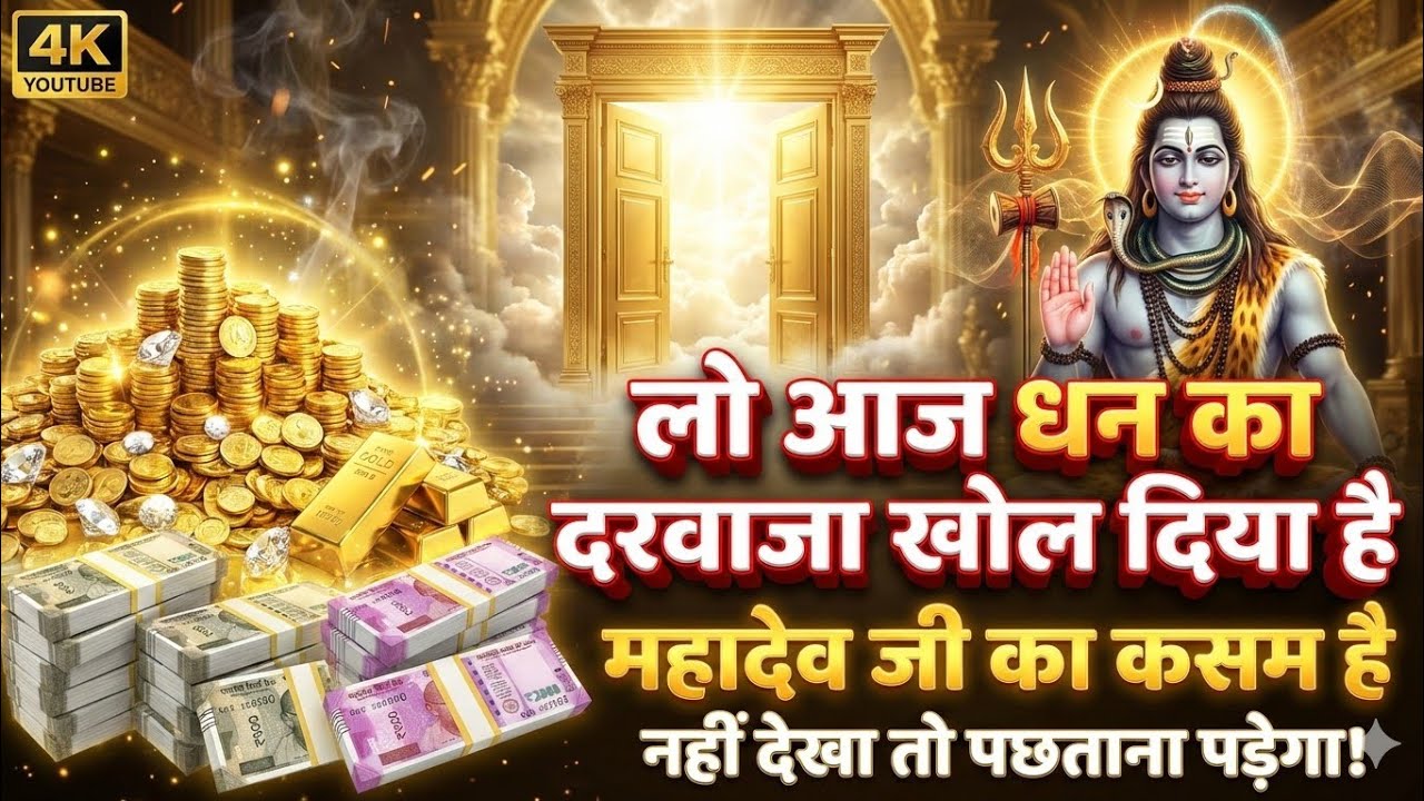 108🕉️ लो आज धन का दरवाजा खोल💰 दिया हूं महादेव जी का कसम है नहीं देखा तो।। Mahadev Ji Ka Sandesh 🌈