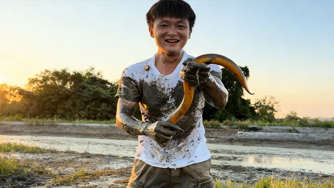 與蝦塘老闆合作共贏，抓到斤貨的感覺太爽了#熱門 #fishing