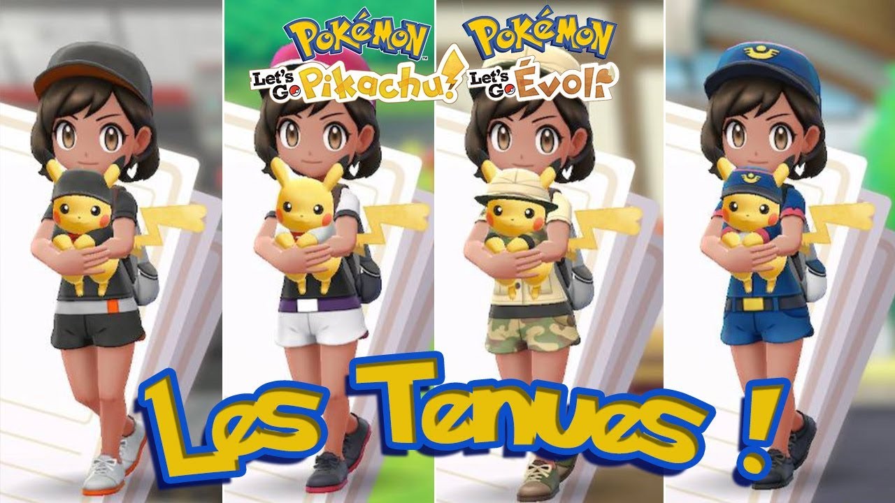 Pokémon Let’s Go, Pikachu et Évoli : Obtenir toutes les tenues