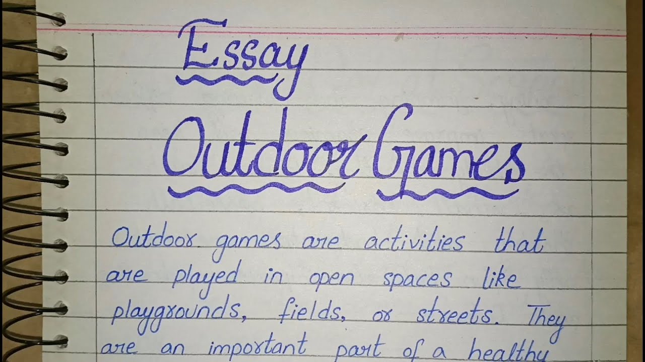 English Writing Outdoor Games| grade 6 to 10| Learning videos| @onlineeducation9228 