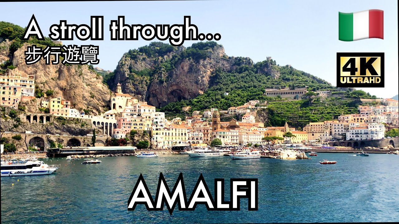 AMALFI (Campania, Italy), a walk along the coast - 06/2023 [4K]