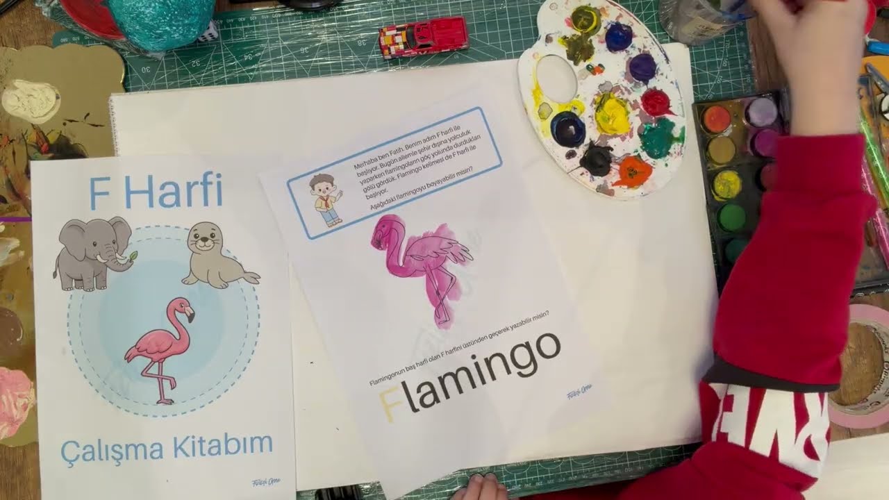 🪄 Sihirli Peçete ile F Harfini Öğreniyoruz! (Evde Alfabe Oyunu) 🐘