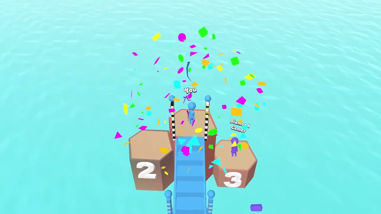 Bridge Race 🕹️ Part2 😍phần cuối lỡ tay thoát ra nên ko quay được 😅
